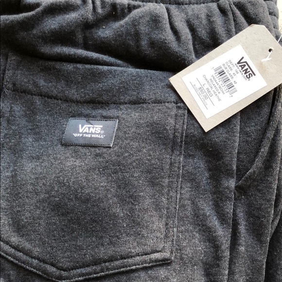 VANS men’s fleece pants, size L, “charcoal” color - Picture 3 of 8